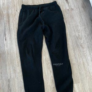 Fear Of God Essential Black Sweatpants Size Medium